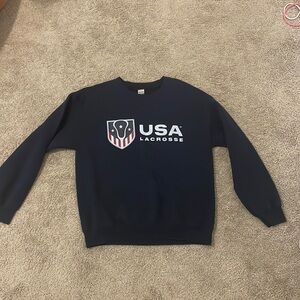 USA lacrosse crewneck
